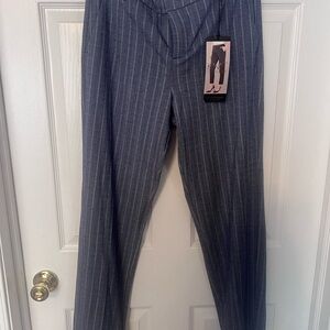Gray Pinstripe Pants